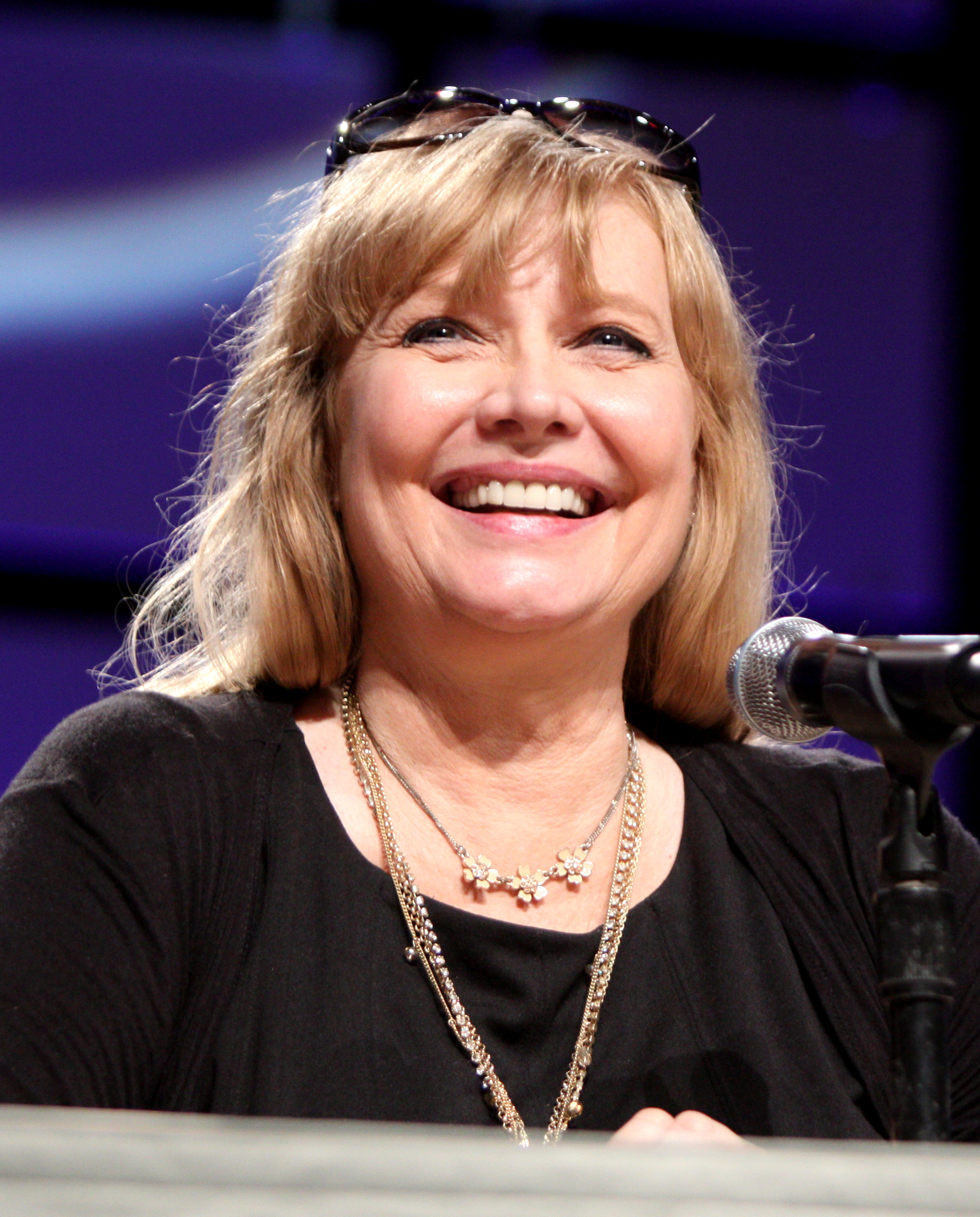 Cindy Morgan at Phoenix Comicon in May 2013, promoting Tron