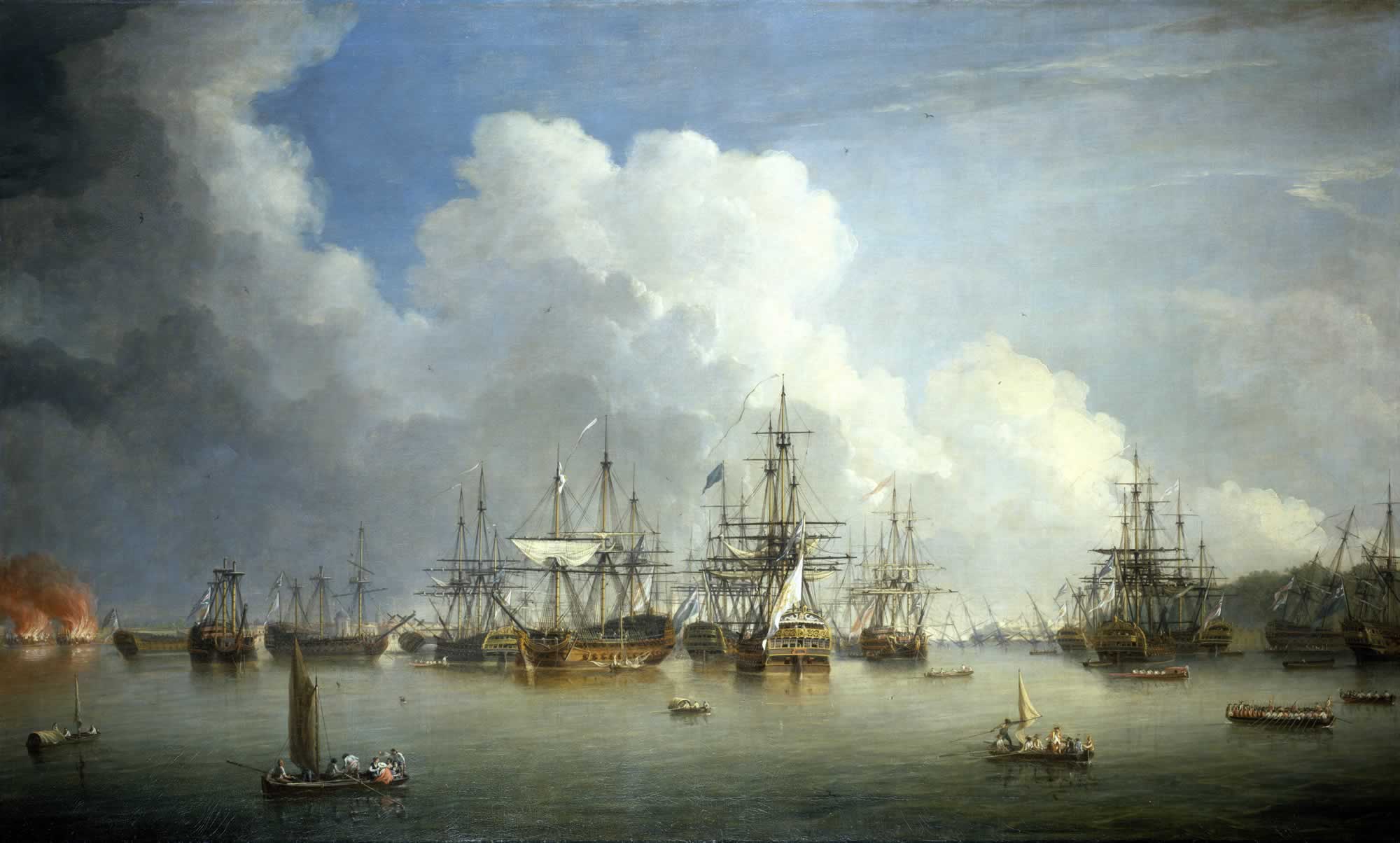 Armada Sepanyol yang Ditawan di Havana oleh Dominic Serres, 1768.