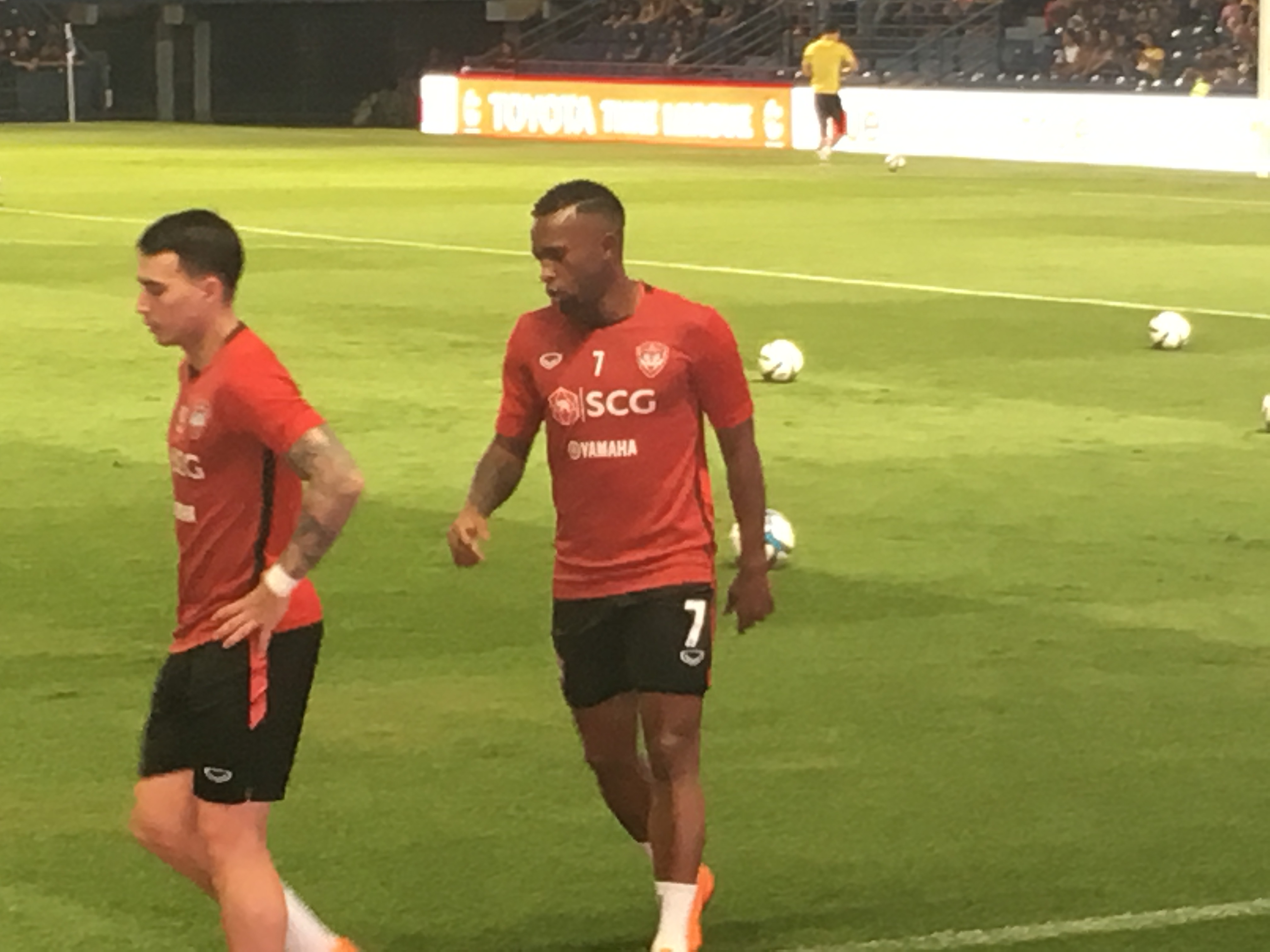 Heberty Fernandes trong màu áo Muangthong United vào năm 2018.