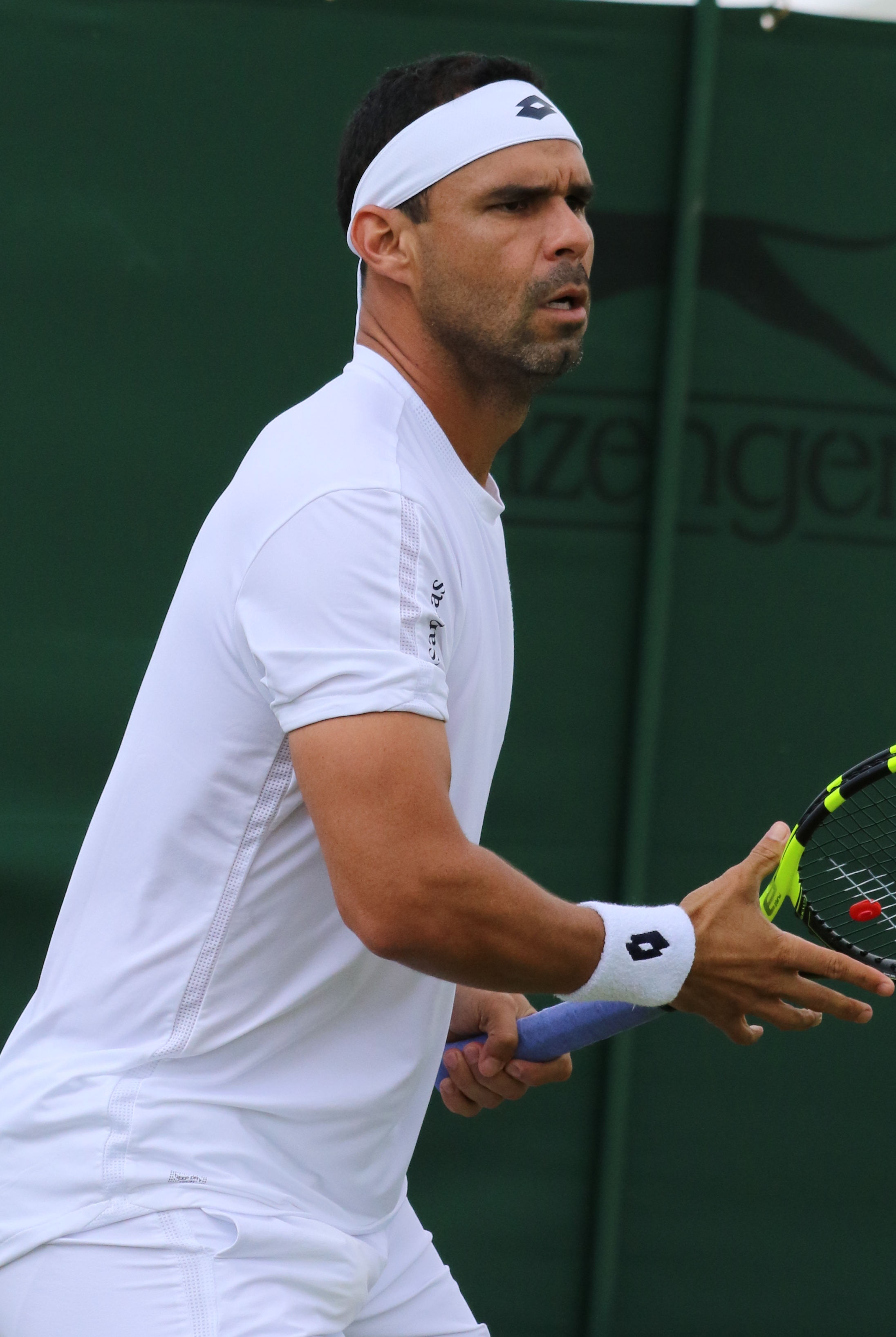 Alejandro Falla pada kelayakan Wimbledon 2015.
