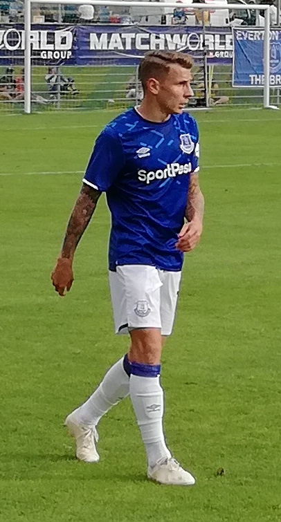 Digne at Everton in 2019
