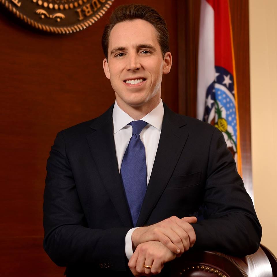 Hawley as attorney general in 2017