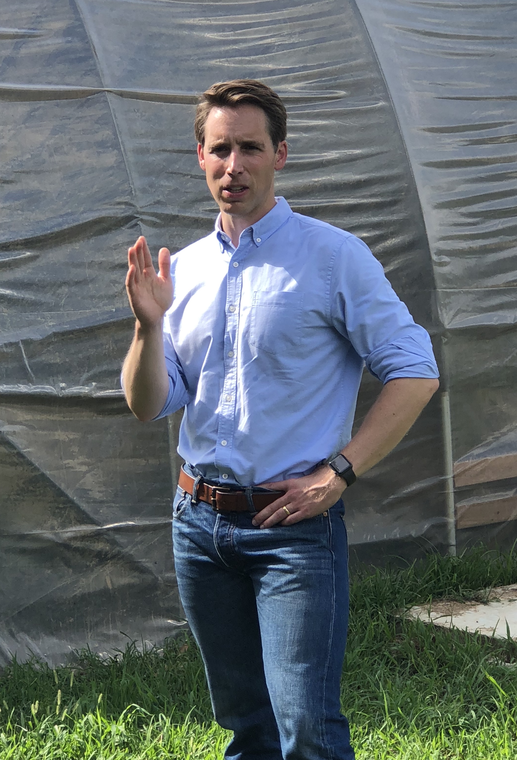 Hawley in Jackson in August 2018