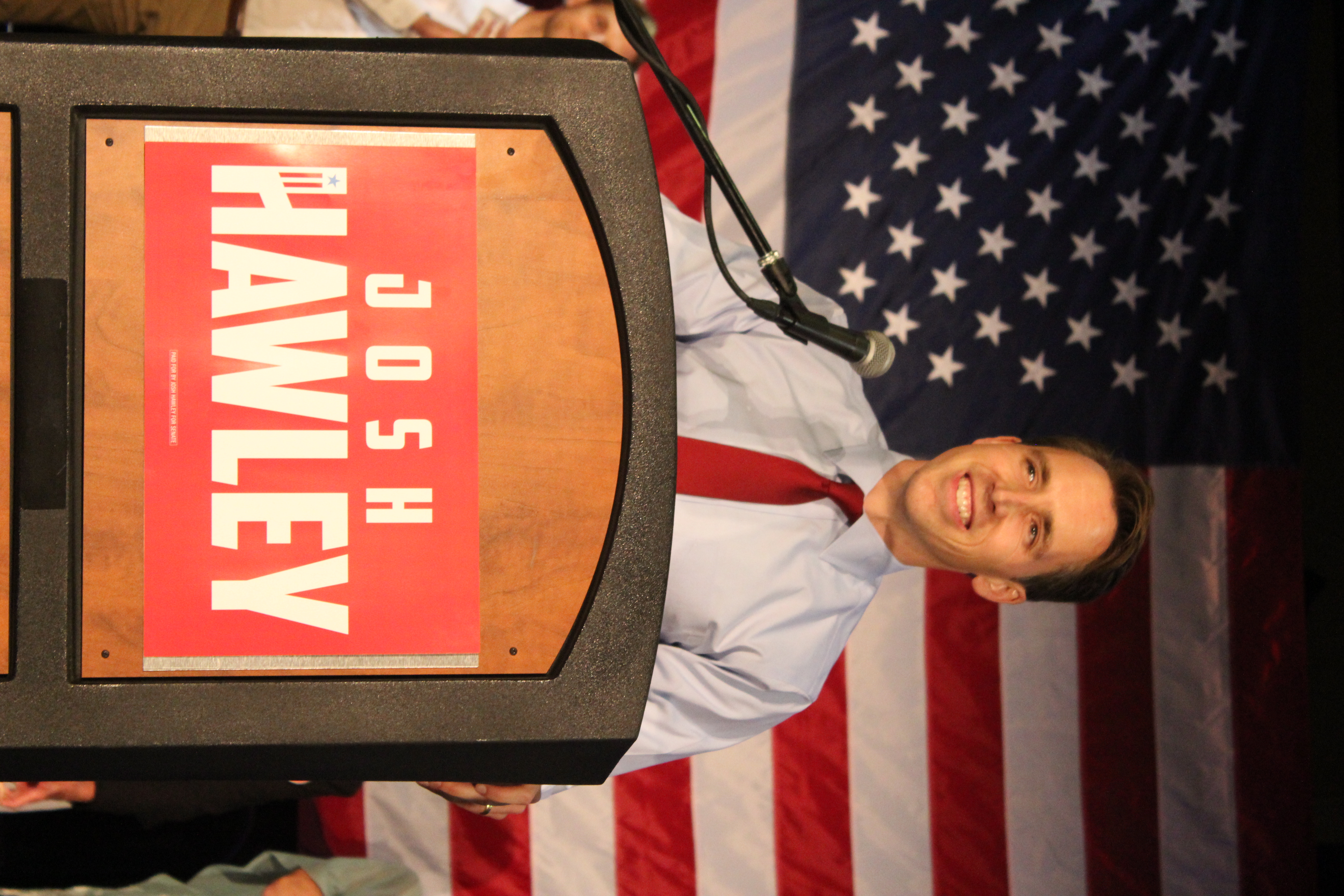 Hawley on election night after securing the Republican primary win